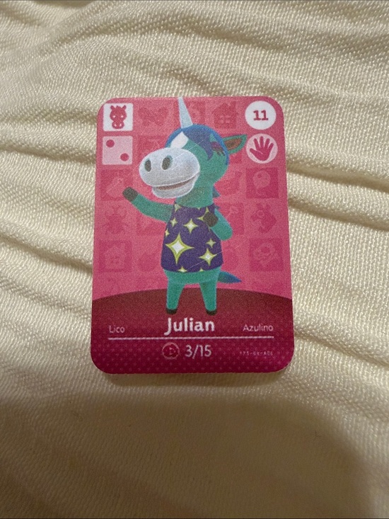Other - Julian Animal Crossing Amiibo Card Unofficial Villager NFC